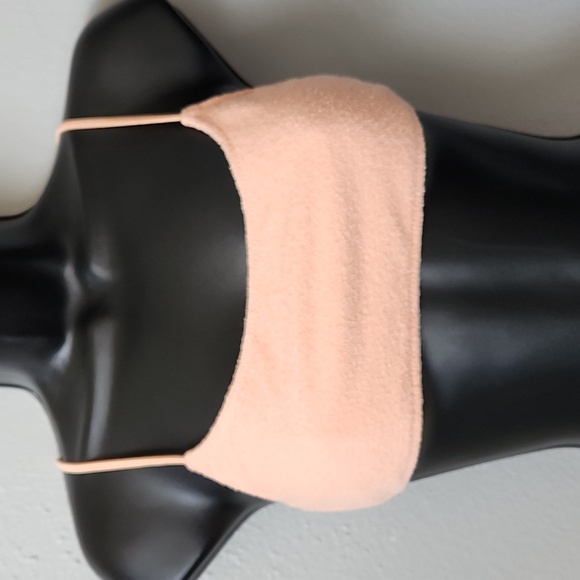 Peach Terry cloth cheeky coverage swimsuit set - Picture 2 of 7